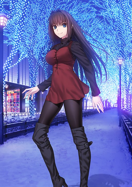 Fate/Grand Order 中苍崎青子的从者立绘，职阶 Foreigner，第一阶段