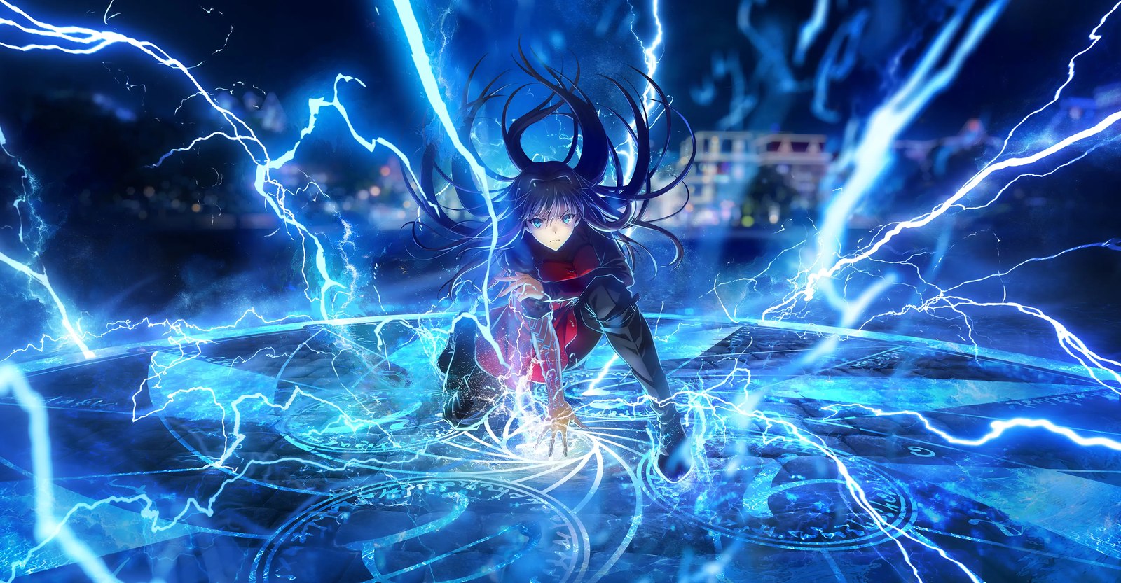 剧场版动画《魔法使之夜》主视觉，TYPE-MOON 与 ufotable 制作